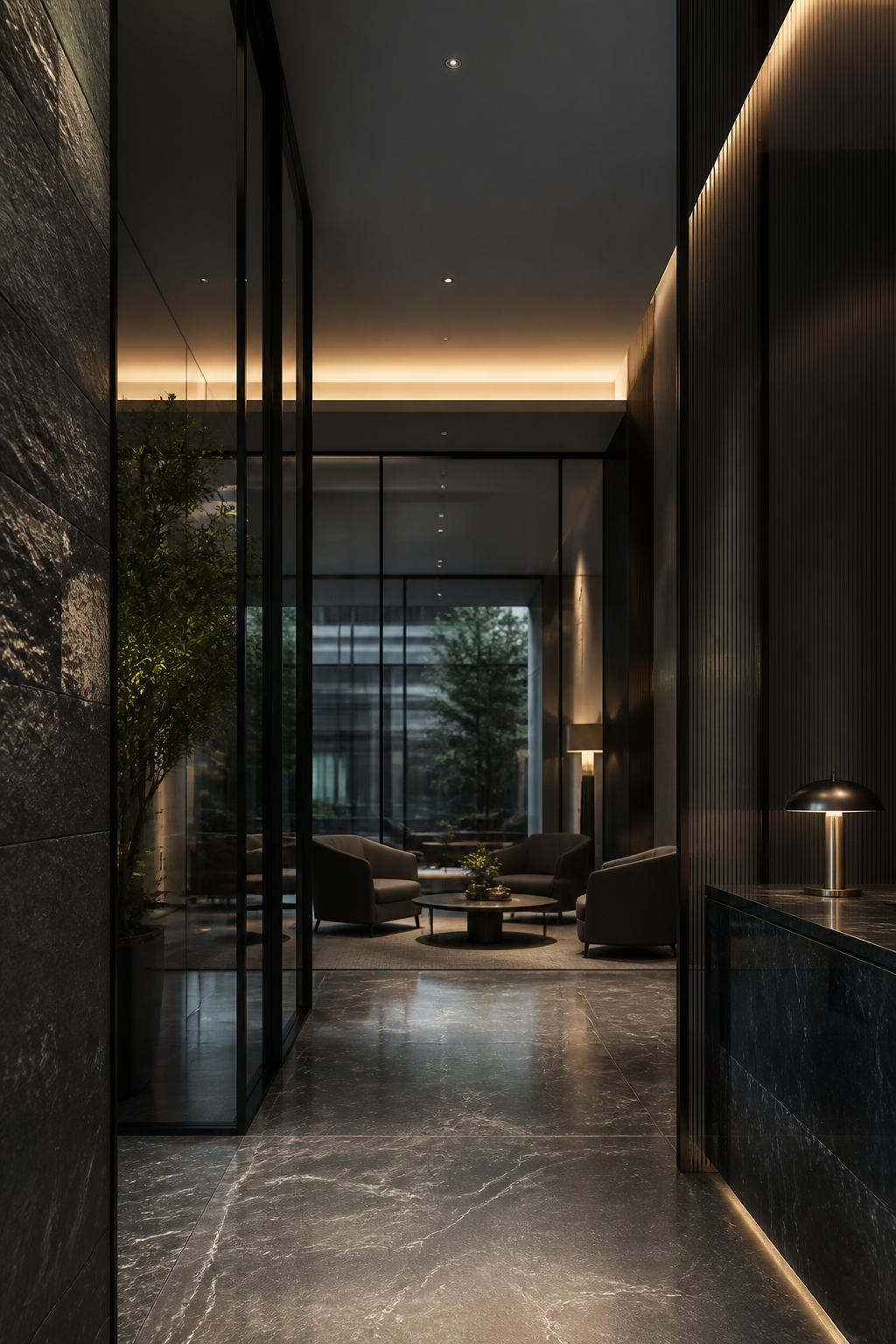 Ambiente de atendimento premium